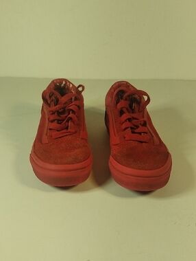Kids Vans Red Swede Sneakers Size Kids12